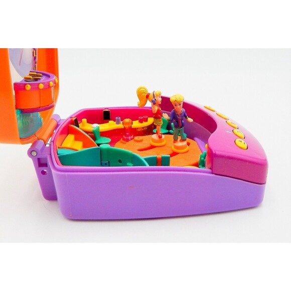 Polly Pocket CD Player With 2 Figures Bluebird Toys 1998 *No Sound Has Marks* - Picture 3 of 14